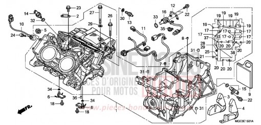 CRANKCASE (VFR1200FD) VFR1200FDB de 2011